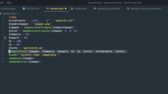 Colocar texto en imagen con PHP смотреть онлайн