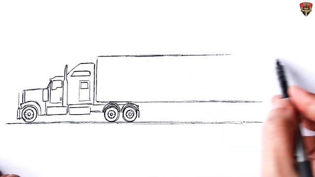 How to draw a Semi Truck | Drawing Tutorial смотреть онлайн