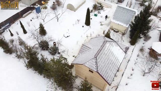 Строительство бани из профилированного бруса смотреть онлайн