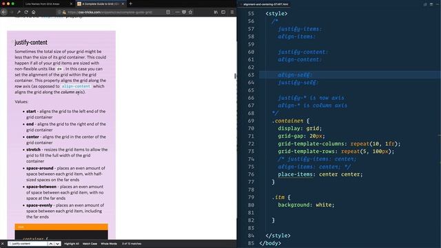CSS GRID: Alignment + Centering — 17 of 25 смотреть онлайн