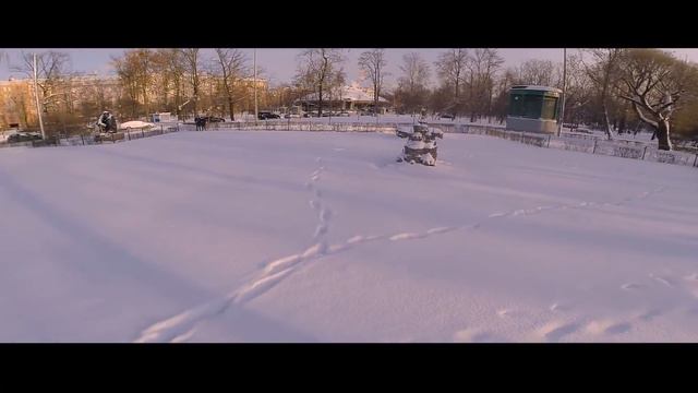 Зимний Санкт-Петербург с высоты птичьего полета смотреть онлайн