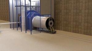 Дробеструйная камера необитаемая проходная / Автоматическая обработка в необитаемой проходной камер