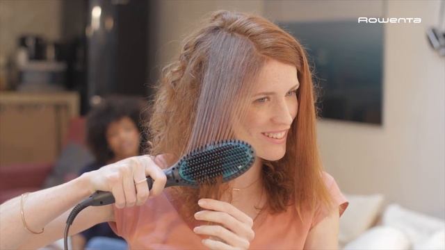 Щетка-выпрямитель Rowenta Power Straight CF5820F0 для любых типов кудрей смотреть онлайн