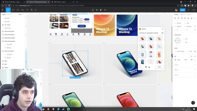 MOCKUPS de Interface no FIGMA para colocar no Portfólio de UX/UI
