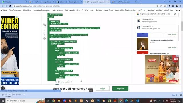 Conversion of C++ code to Python | C++ to Python Using Tangible Software Solutions смотреть онлайн