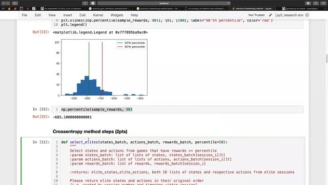 Прикладное машинное обучение. Семинар 7. Intro to RL. Cross-entropy method смотреть онлайн