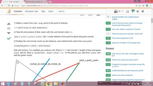 How to project a point onto a plane in 3D-MATLAB?plot plane through set of 3d point смотреть онлайн