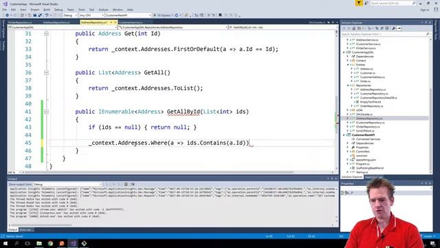 Building a REST API in NET Core | S3P82 | Implement GetAllById in AddressRepository смотреть онлайн