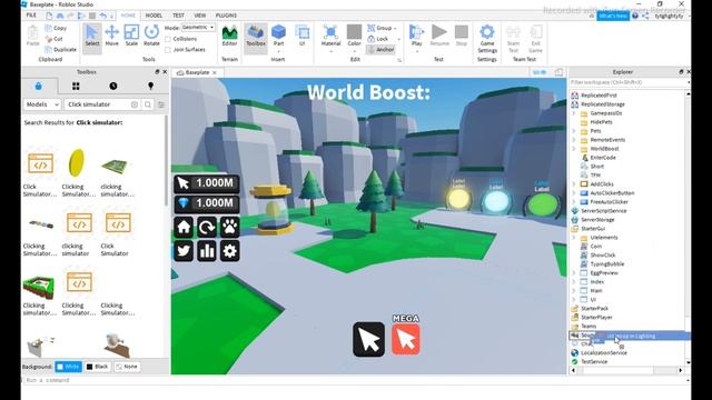 How to create a clicker simulator 1#[Roblox]2021 смотреть онлайн