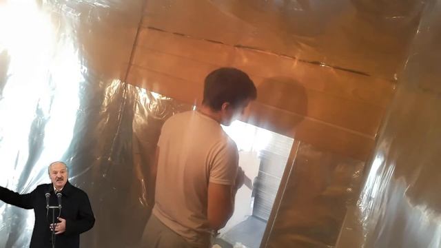 Отделка помывочной в бане Лиственницей. вагонка из лиственницы. смотреть онлайн