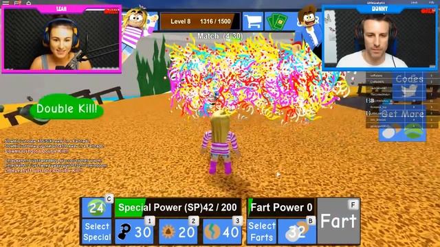 ROBLOX Little Leah Plays - I FARTED IN MY BOYFRIENDS FACE - FART SIMULATOR!! смотреть онлайн