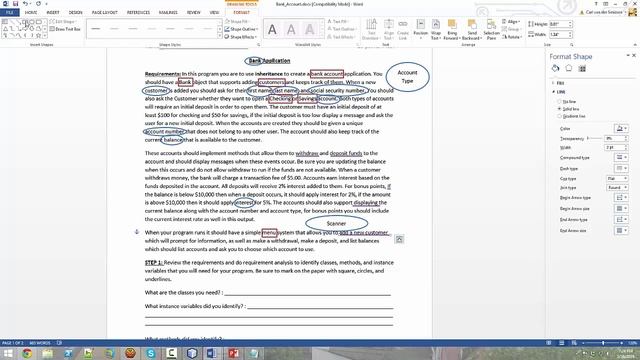 Java Bank App Textual Analysis and UML смотреть онлайн
