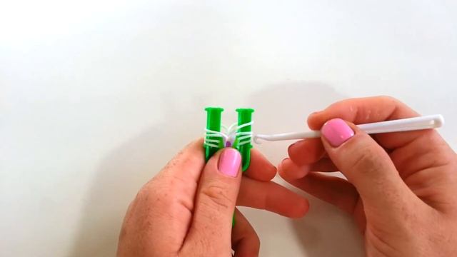 "Букет" Браслет из резинок на рогатке Bracelet "Bouquet" tutorial DIY Loom bands смотреть онлайн