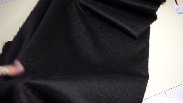 Пальтовая шерсть черная с мохером FR221 смотреть онлайн