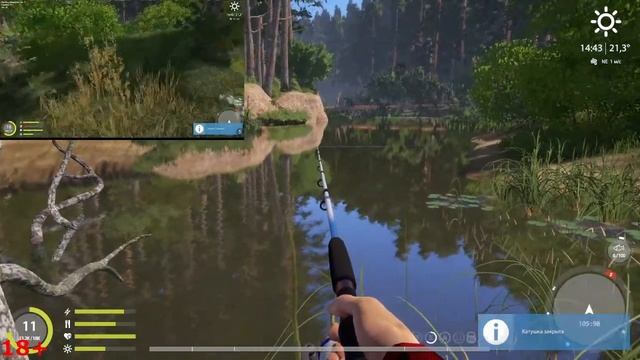18+#Russian Fishing 4#Ловим голавля на спининг! смотреть онлайн