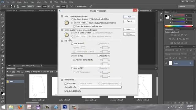 How to do a batch convert in Photoshop смотреть онлайн
