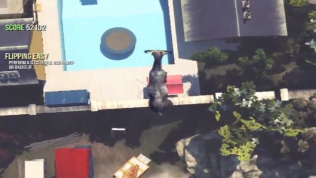Goat Simulator Glitches & Huge Trampoline Bounce! смотреть онлайн