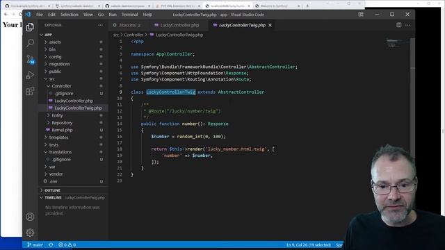 Get going with Symfony - Rendera en Twig template смотреть онлайн