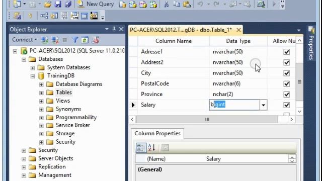 Topic #03 : Create my 1st Table in SQL Server 2012 смотреть онлайн