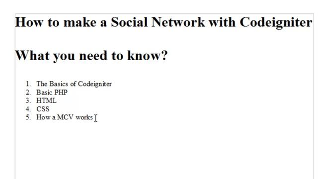 How to make a Social Network with CodeIgniter lesson1 смотреть онлайн