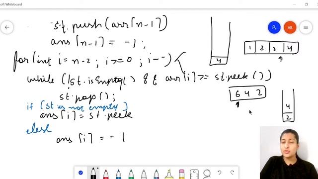 Next Greater Element | Stacks | First Step to Competitive programming in JAVA | Anvita Bansal смотреть онлайн