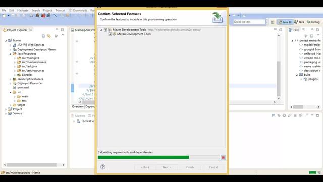 Создание web-проекта в IDE Eclipse (apache tomcat, apache maven, maven plugin) смотреть онлайн