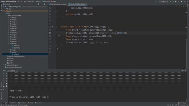 Kurs podstaw Java Lekcja 15. StringBuilder i mierzenie czasu wykonywania metod. смотреть онлайн