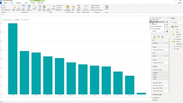 Focus Mode, Export data in Microsoft Excel from Power BI: English смотреть онлайн