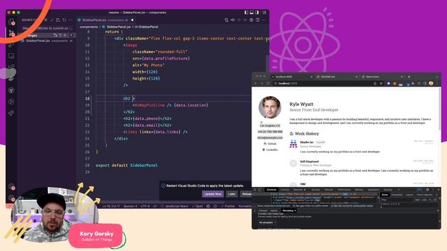 Building a Resume using React / Tailwind: Part 5 смотреть онлайн