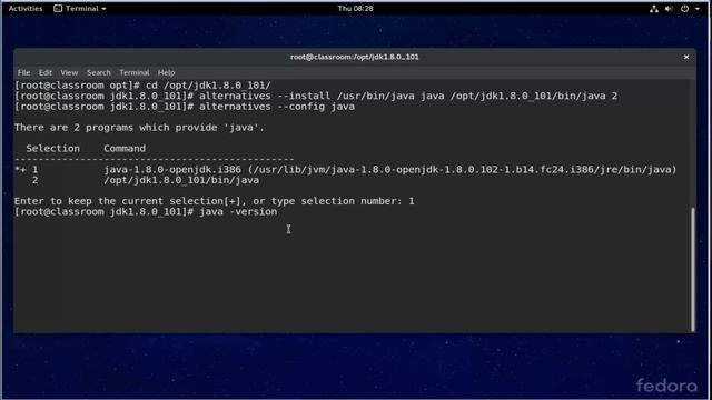 Java SE JDK install on fedora Linux смотреть онлайн
