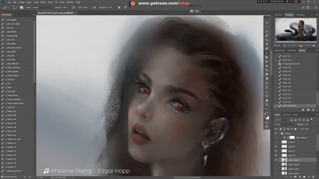 Photoshop painting process - Trapped смотреть онлайн