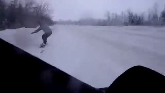 невероятный разгон на Сноуборде смотреть онлайн