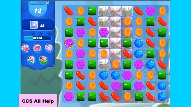 Candy Crush saga Level 367 New NO BOOSTERS Cookie смотреть онлайн