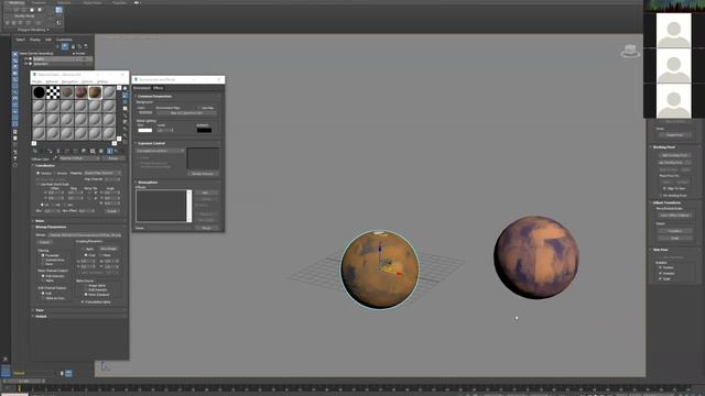 Текстуры и материалы 3Dsmax - Создание Марса смотреть онлайн