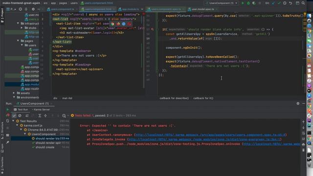 Testing observables in Angular Component смотреть онлайн