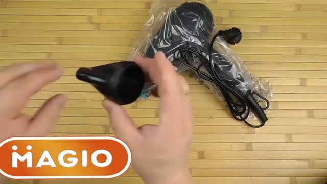 Видеообзор на мощный фен для волос MG 169 с насадкой-диффузором и Soft-Touch покрытием. смотреть онлайн