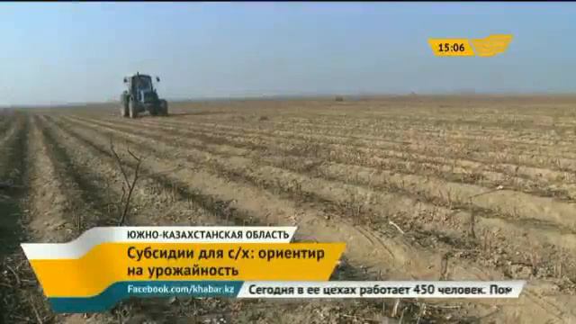 Субсидии стимулируют развитие сельского хозяйства в ЮКО смотреть онлайн