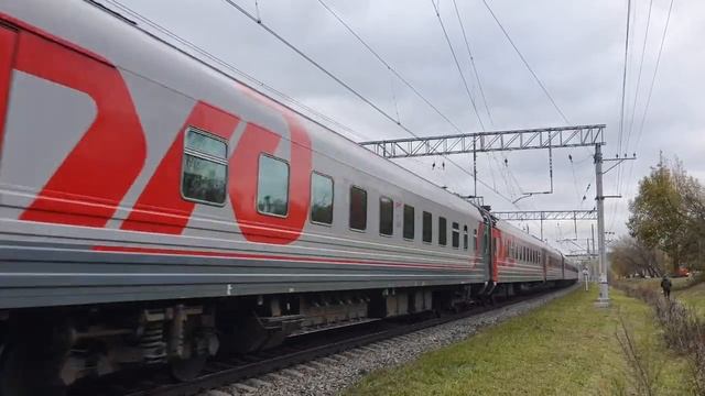 ЭП20-005 с пассажирским поездом Москва-Липецк следует по перегону Косино-Ухтомская смотреть онлайн