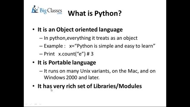 Python Online Training - Demo - Training Tutorial for Beginners - BigClasses смотреть онлайн