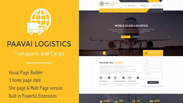 Paavai Logistics - Transport and Cargo WordPress Theme | Themeforest Website Templates and Themes смотреть онлайн