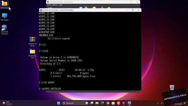 Instalar Windows 95 en una máquina virtual (Virtualbox) смотреть онлайн