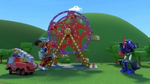 Помогите! ЗЛОЙ РОБОТ крадёт всё в АВТОМОБИЛЬНОМ ГОРОДЕ! - Супер Робот Грузовик сражается со Злодеем