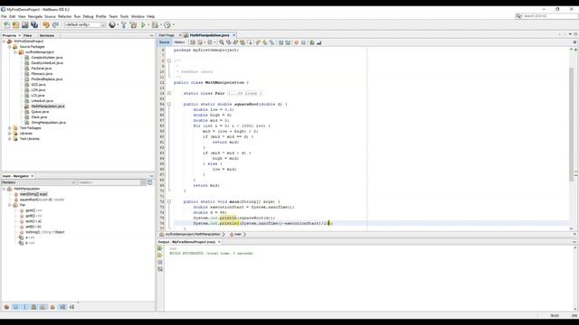 Java | Netbeans | Maths | Calculate Square Root of a Number Yourselves in Java | SQRT смотреть онлайн