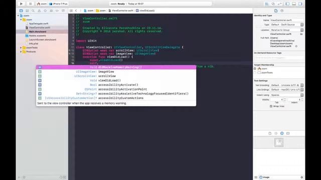 Xcode 8, swift 3. Добавление увеличения фото двумя пальцами в проект смотреть онлайн