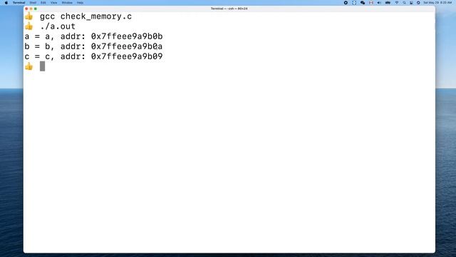 C 012: char 1 byte; int 4 bytes; long 8 bytes смотреть онлайн