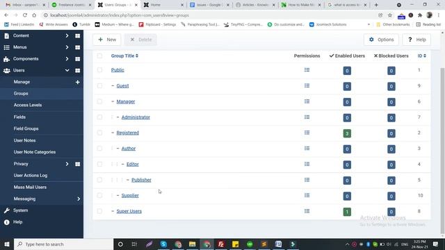 #6 | User Manager & Users Groups ACL in Joomla4 смотреть онлайн
