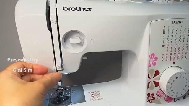 Setting up Sewing machine Brother LX27NT/AS2730S for beginners смотреть онлайн