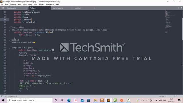 Fitur Read Single Praktikum REST Server API dengan PHP смотреть онлайн