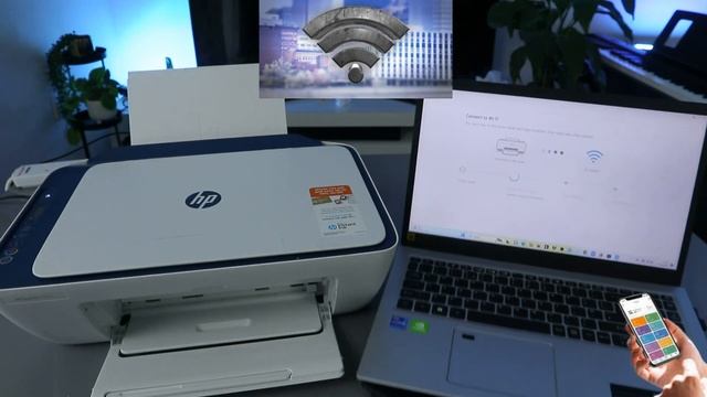 How To Do WiFi Setup of HP Deskjet 2600, 2700, 2800 Series All-In-One Printer !! смотреть онлайн