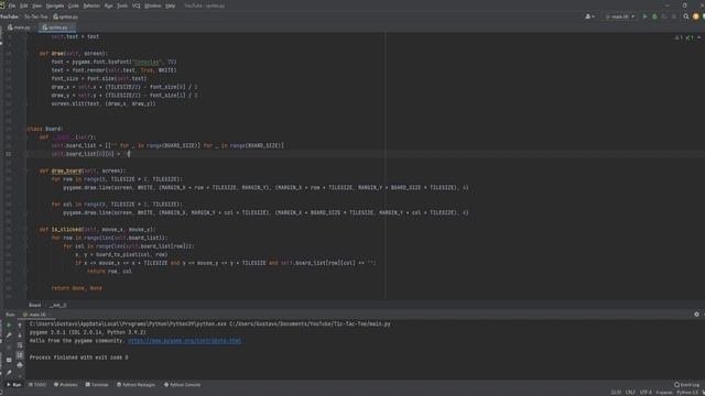 How to make Tic-Tac-Toe Game in Pygame - Step-by-Step Tutorial for Beginners (Part 2) смотреть онлайн